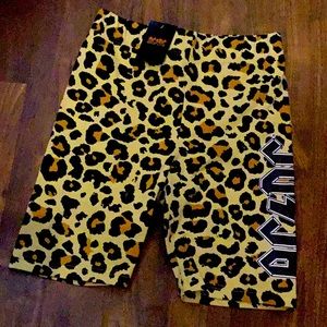 Leopard AC/DC Bike Shorts